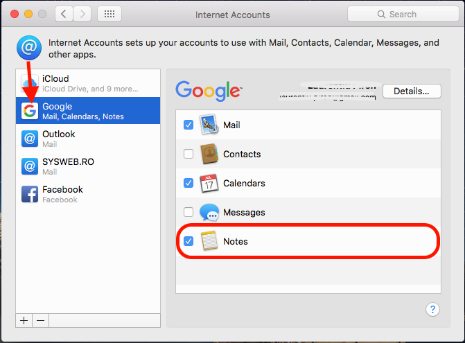 how to add gmail account in macbook